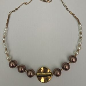 3/$30 Elegant Gold and Pearl Necklace